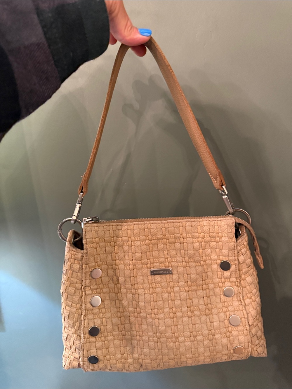 Hammitt Woven Tan Shoulder Bag - Women's Handbag